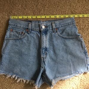 Levi’s vintage mid rise cutoff shorts